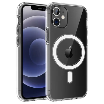 Magnet Case For iPhone 12 Pro Max Selge Puhul Läbipaistev Luksus Telefoni TPÜ Põrutuskindel iPhone 12 Mini Kate Magnet Juhul