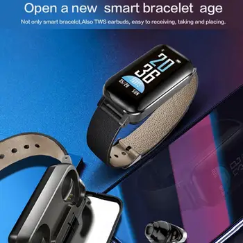 MFS T89 Smart Watch Bluetooth5.0 kõrvaklapid Kõne Meeldetuletusega, Südame Löögisagedus, vererõhk, Jälgida Smartwatch Men in-Ear kõrvaklapid