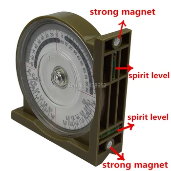 Multi-funktsioon Nurga Näidik Inclinometer nurga kvaliteedimõõdik Magnetvälja Nurk Lokaator Nurgamõõtjaga magnetiga baasi ja vaimu tasandil
