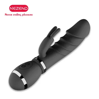 NEZEND 12 sagedus küülik vibraator dildo usb täiskasvanud toodete naise G-punkti stimuleerimist, massaaž mees-ja naissoost täiskasvanud mänguasjad