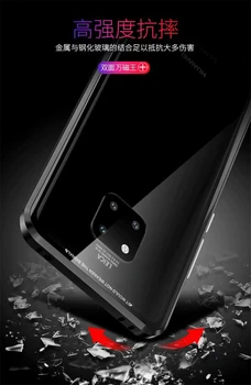 Näiteks Huawei Honor 9X Pro Magnetic Juhul Au 20 Pro 8X 10 Nova 5 Pro kahepoolne Karastatud Klaasi puhul Huawei Mate 20 30 Lite