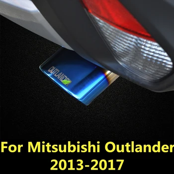 Näiteks Mitsubishi Outlander 2013-2017 Auto Auto Heitgaaside Summuti Ots Roostevaba Teras Toru Chrome Trim Kohandatud Auto Tagumine Saba Kõri