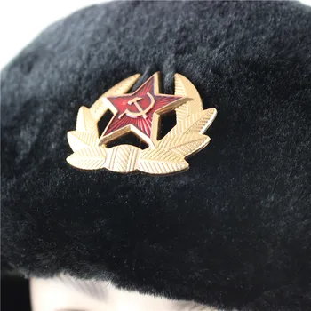Nõukogude Armee Sõjalise Pääsme Venemaa Ushanka Pommitaja Mütsid Piloot Trapper sõdur Müts Talvel Faux Küülik Karusnaha Kõrvaklapp Mehed Snow Caps