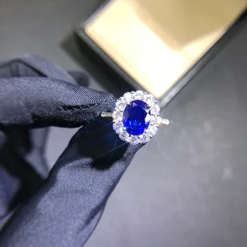 OEKDFN Luksus 925 Sterling Silver Ring Vahuveini Sapphire AAAAA+ Tsirkoon Pulm kihlasormus Naiste Sõrme Ansamblid Ehted