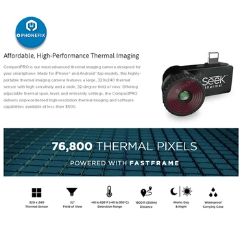 Otsida Thermal Imaging Kaamera Infrapuna Imager Öise Nägemise Compact/Kompaktne Pro/Kompaktne XR Android / IOS Versioon/Type-C - /USB-Plug C