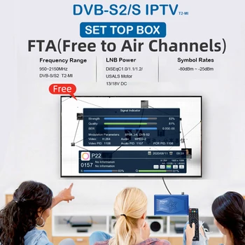 Peegel Ekraan, DVB-S2 IPTV Vastuvõtja, satelliit, DVB-S2 finder Dekooder vaba satelliit-tv vastuvõtja Wifi Remote Retseptori Youtube ' i Bsi