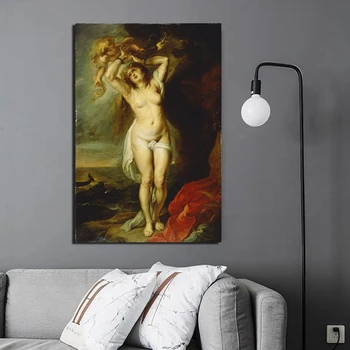 Peter Paul Rubens Andromeda Lõuendile Maali Prindi Elutuba Kodu Kaunistamiseks Kaasaegne Seina Art Õlimaal Plakatid Pilte Kunst
