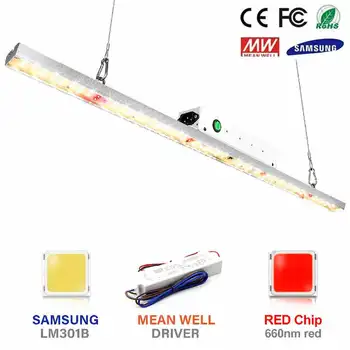 Quantum LED Grow Light Bar Täieliku Spektri Samsung LM301B 100W 300W 3500K Kasvav Taim Lamp Siseruumides Kasvuhoone Taimede Kasvu