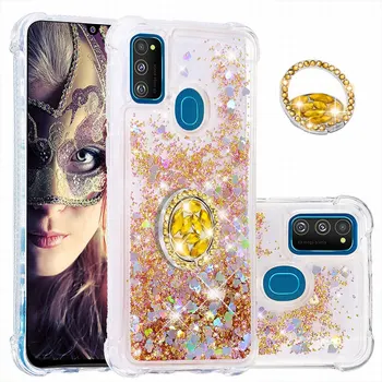 Raba Telefoni Juhul Diamond Sõrme Sõrmus Kest Samsung Galaxy S8 S9 Plus Plus S10 + S10E Glitter Jewelled Capa Tüdruk Kasti E03F