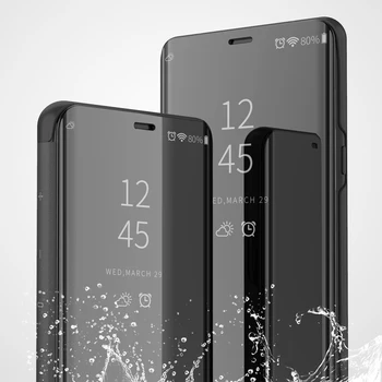 Samsung Galaxy Märkus 5 Juhul Katta Luksus Klapp Smart Magnetism Peegel Seista Telefoni Tagasi Kest sFor Samsung Note 5 Coque Fundas