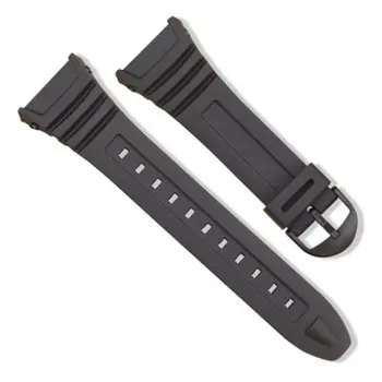 Silikoon Watch Band Roostevabast Terasest Pin-Luku Watchband jaoks Casio W-96H Sport Meeste ja Naiste Rihm Käevõrud