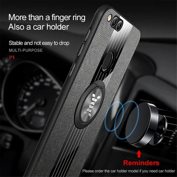 Sõrme sõrmus sulg telefon juhtumi puhul Huawei Honor 7x Y5p Y5 Y6p Y7a Y7 Pro Y8p Y9a 2020 Y9 Peaminister 2019 p riie magnet auto katta