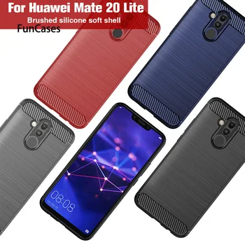Telefoni Puhul Huawei Mate 20 Lite Juhul Silikoonist Pehme Süsinikkiust Kaas Huawei Mate 20 X Pro Juhul Luksus Coque Funda Kest