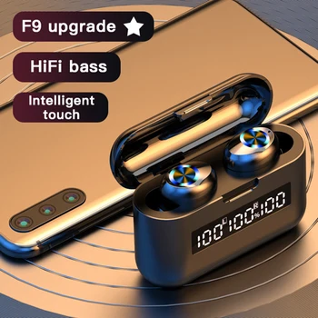 TWS 5.0 Bluetooth Kõrvaklapid Juhtmeta Kõrvaklapid 9D Hifi Stereo Sport Veekindel Juhtmeta Kõrvaklapid Mikrofoniga Peakomplekti