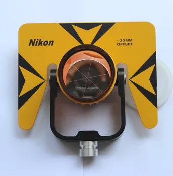 Täiesti Uus Kollane Ühe Prisma reflektori komplekt koos pehme kott Nikon Pentax Topcon kokku station geodeetilised