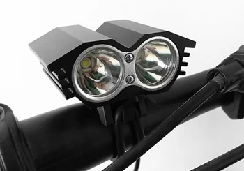 Ultra Bright 2xCREE XML-T6 2000LM LED-Pea Ees Bike Jalgratta Esitulede Lamp, millel on 18650 Aku Komplekt