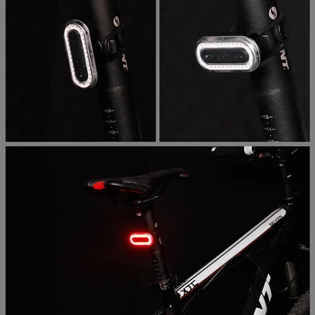 USB Laetav Jalgratta Tagumine Tuli Jalgrattaga LED Taillight Tagasi Lamp Taskulamp, Jalgratta-Folding Bike Tarvikud Saba Valgus