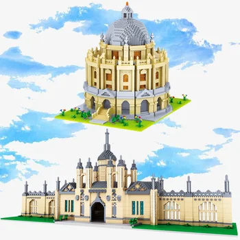 Uus 4799pcs+ maailmakuulsate Arhitektuuri ehitusplokid Cambridge ' i Ülikool Oxfordi Mudel Mikro Tellised Mänguasjad Lastele Kingitus