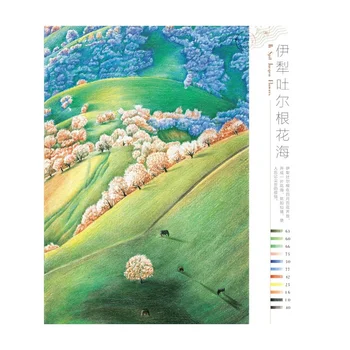 Uus maastikumaal Raamatuid Feile Hiina Linnu Joonistus-Raamat Romantiline maastik Värviline Pliiats Illustratsioonid Libros Kunst