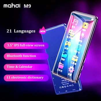 Uus Mahdi M9 Bluetooth MP4 Mängija Kõlar Touch Screen 3.5 tolline HD HIFI 8GB Muusika MP3 MP4 Mängija Toetab Video TF Kaardi