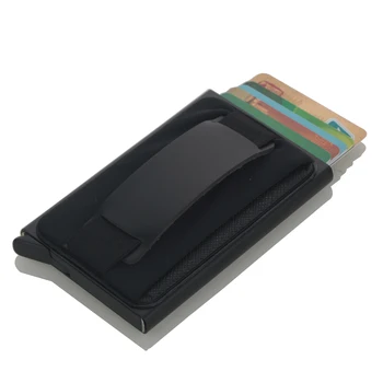 Uus Meeste Krediitkaardi omanik Automaatne hoidik Alumiinium Mini Rahakott Tagasi Tasku ID-Kaarti RFID Blokeerimine rahakott