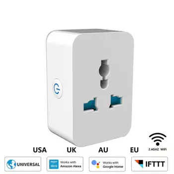 UUS Wifi Ja Bluetooth Universal Socket Multi-function Konverteerimise Pistikupesa 10 16A Wifi Lüliti Amazon Alexa Google ' i Kodu IFTTT