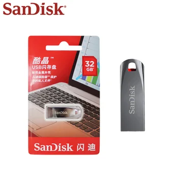 Uute tulijate Sandisk Metallist USB Flash Drive pendrive 64GB 32GB 16GB, 8GB flash Mälu stick pen drive usb pulga kingitus