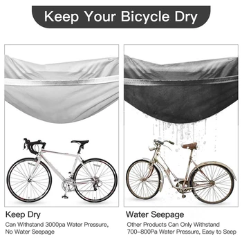 Veekindel Bike Kate Raskeveokite XL Jalgratta Hõlmab UV Vihma, Lume ja Tolmu eest Mägipiirkondade teeosa, Elektripliit, Bike Väljas Hoidmine