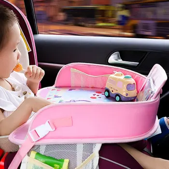Veekindel Multi-funktsioon Auto turvaistme Plaat Auto Värvimine Tabel Beebi Süüa Tabel Lastele Kid Jalutuskäru Tarvikud