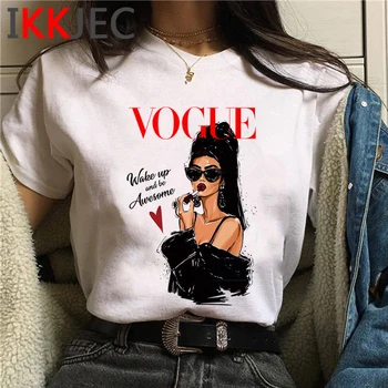 Vogue Printsess Harajuku T-Särk Naiste Anime Naljakas Cartoon Ullzang T-särk Fashion Streetwear Tshirt Daamid Graafiline Tops Naine