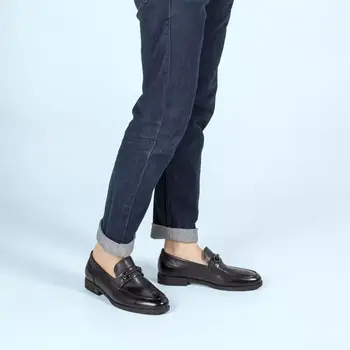 Xiaomi mijia youpin calfskin pannal on kaunistatud pumbad pedaali non-slip kulumiskindel kummist välistald moodsad meeste jalatsid