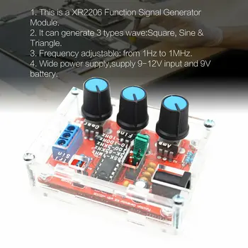 XR2206 Signaali Funktsioon Generaator Sine Kolmnurk, Ruut, Laine 1 hz Väljund-1MHz Suure Täpsusega Sagedus Reguleeritav Moodul DIY
